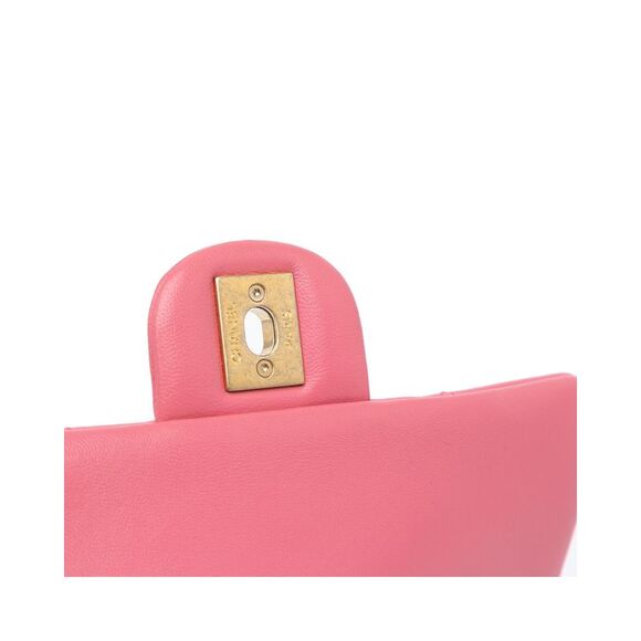 Pre Loved Chanel Classic Quilted Lambskin Crossbody Women Pink Crossbody Bags - Picture 7 of 8